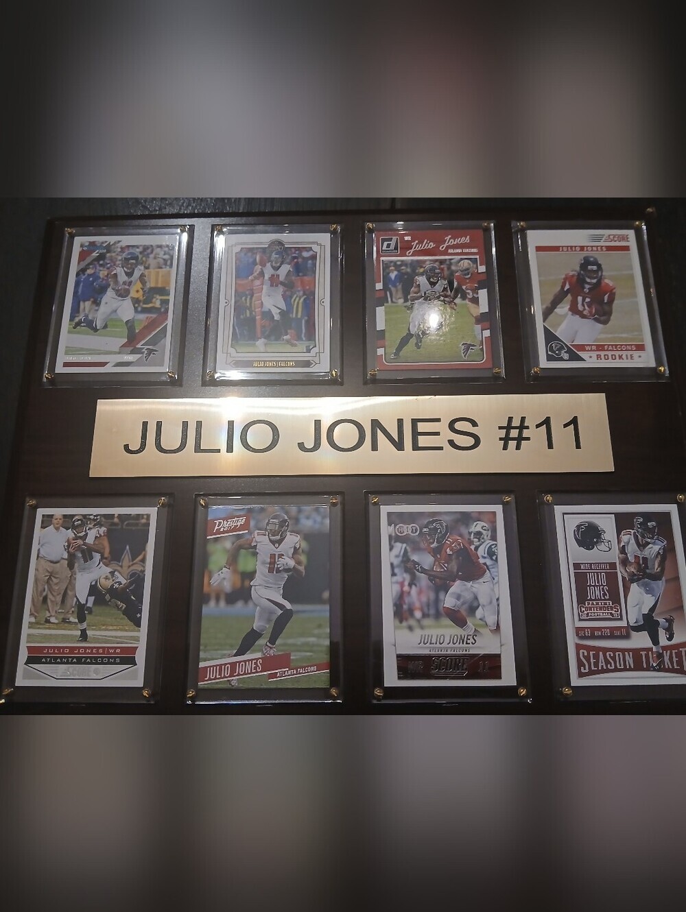 Football #11 Julio Jones Trading Card 12x15 Plaque NFL ATLANTA FALCONS - Picture 3 of 4